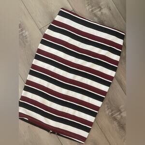 Women’s stripped pencil skirt